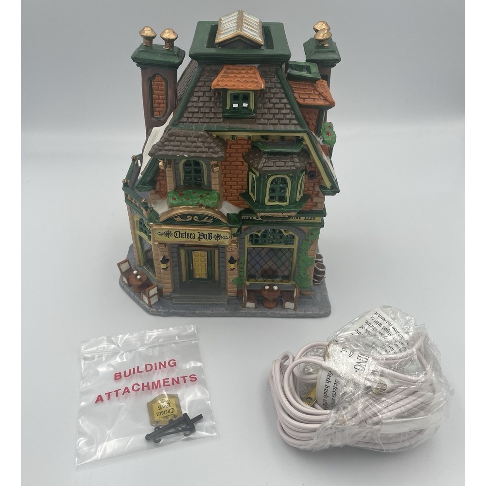NOB LEMAX Caddington Village CHELSEA PUB 45053 2004 Retired Christmas Light Cord